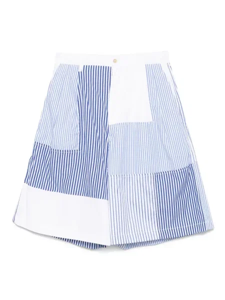 Prugaste kratke hlače Comme Des Garçons Shirt bijela