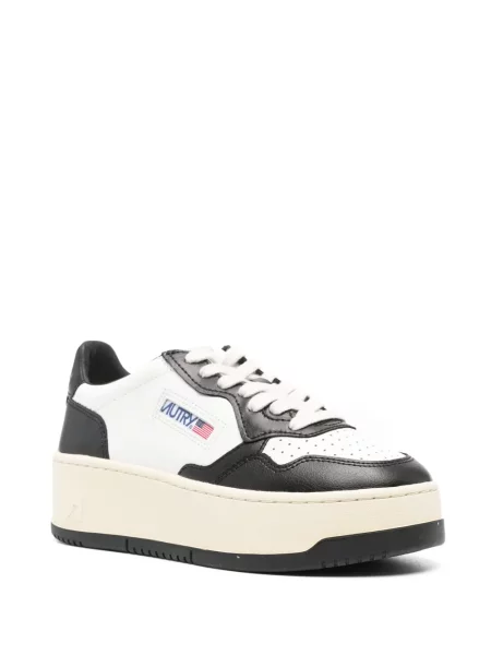 Sneakerși Autry cu platformă alb