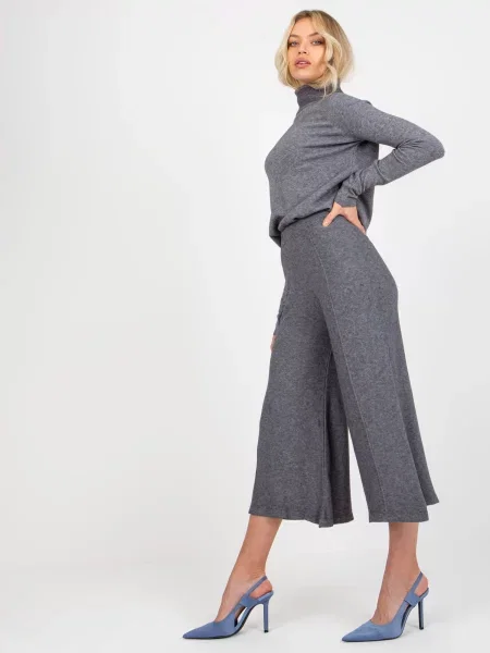 Pantaloni Fashionhunters gri