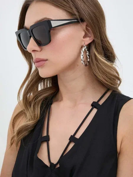 Слънчеви очила Bottega Veneta черно
