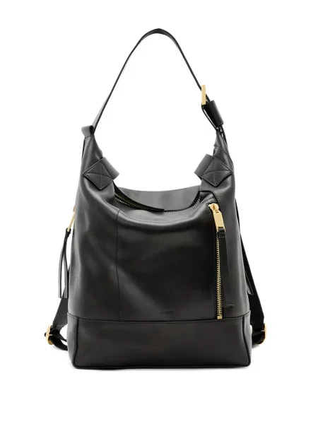Rucsac Allsaints din piele alb