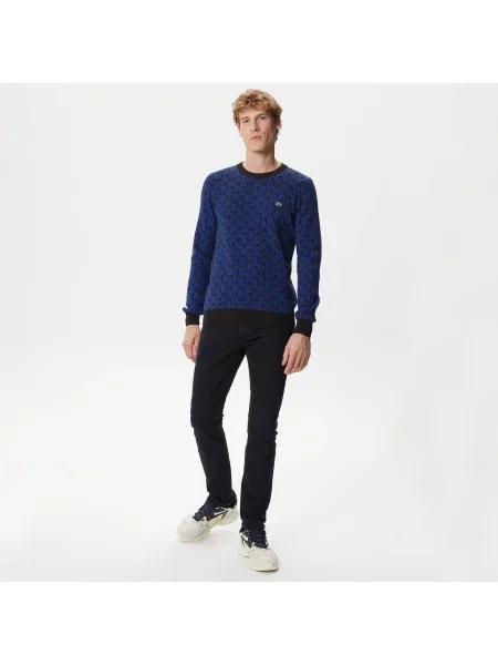 Lacoste Sweter Lacoste niebieski