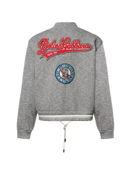 Fliso bomber striukė Dolce & Gabbana pilka