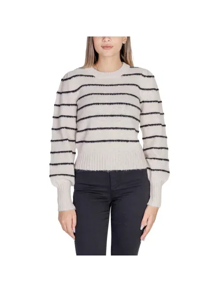 Pulover Jacqueline De Yong cu dungi negru