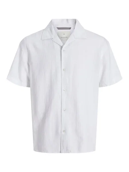 JACK & JONES Cămașă JPRCCMontana Dobby Resort' alb