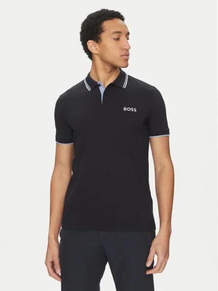 BOSS Tricou polo Paddy Pro Bleumarin Regular Fit