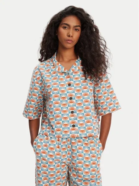 Quiksilver Koszula Dad Crop Fit Kolorowy
