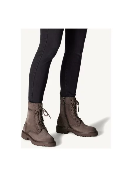 Buty do kostki Tamaris skórzane brązowe