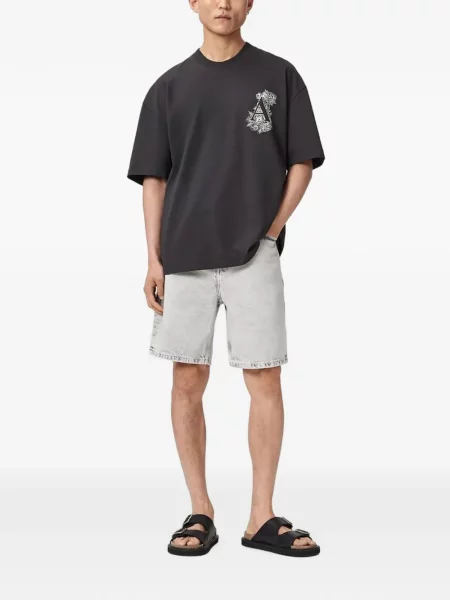 Tricou Allsaints cu imagine negru