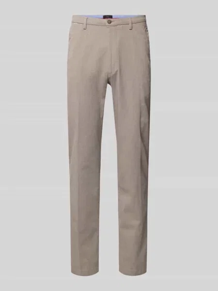 Spodnie materiałowe w kroju slim fit z tylnymi model brody' Cinque beżowe