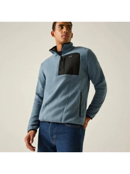 Bluza polarowa Frankie Borg Half Zip czarna