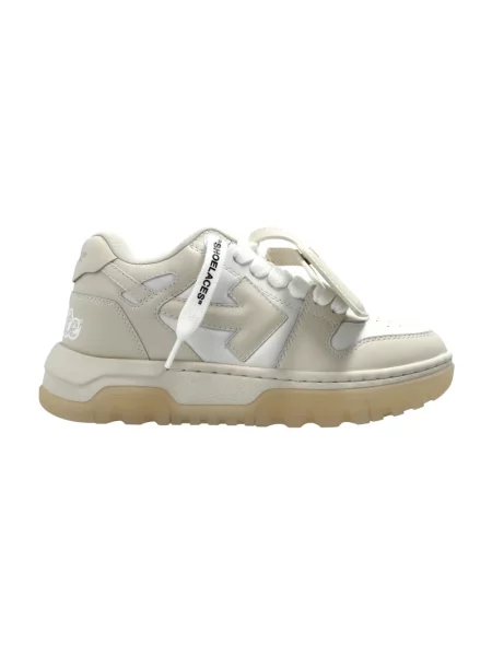 Sneakersy Off-white skórzane chunky białe