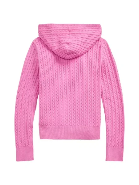 Bluza z kapturem dziecięca Polo Ralph Lauren różowa