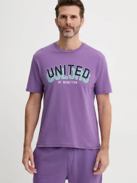 United Colors of Benetton tričko fialové