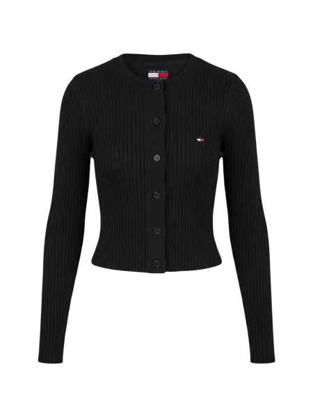 Tommy Jeans Geacă tricotată negru