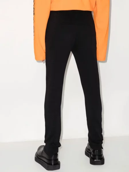 Kalhoty Vetements s výšivkou černé