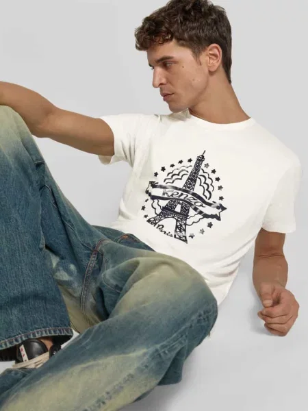 T-shirt o kroju slim fit z czystej bawełny Kenzo biała