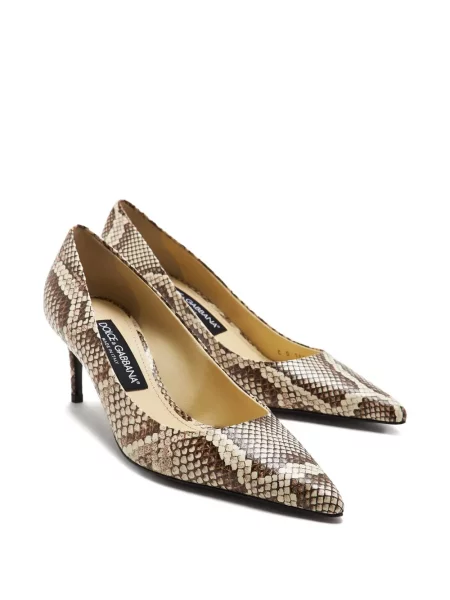 Pantofi cu toc Dolce & Gabbana cu imagine cu model piele de șarpe