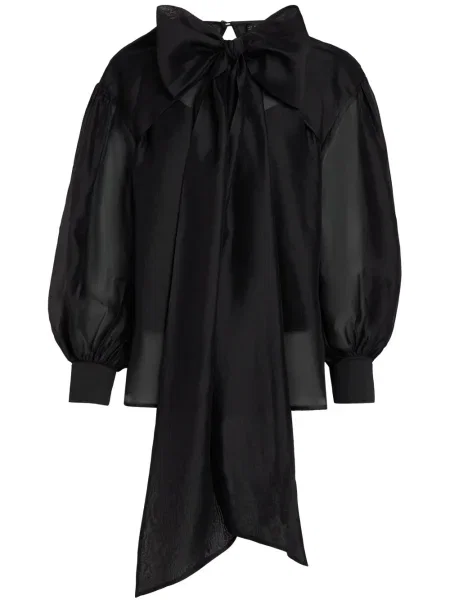 Bluza Karl Lagerfeld s mašnom crna