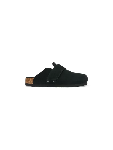 Klapki Birkenstock zamszowe czarne
