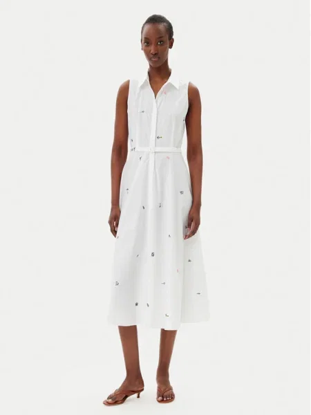 Marella Rochie tip cămașă Ensign alb