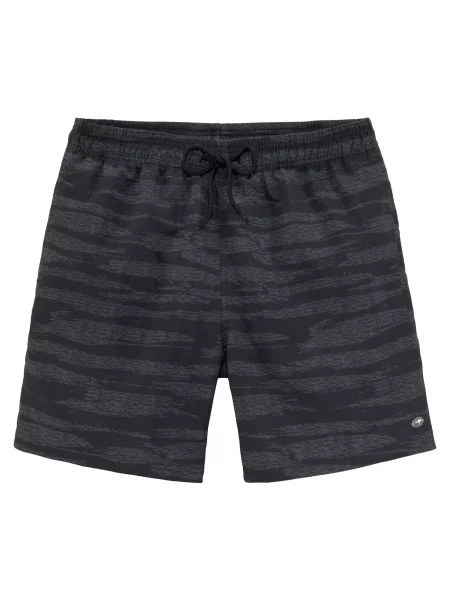 KangaROOS Kratke kopalne hlače siva črna