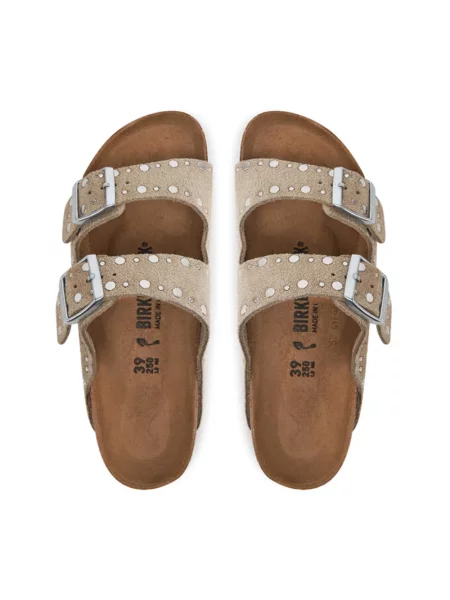 Trampki Birkenstock Arizona Rivets Suede Leather Taupe EUR 38 beżowe