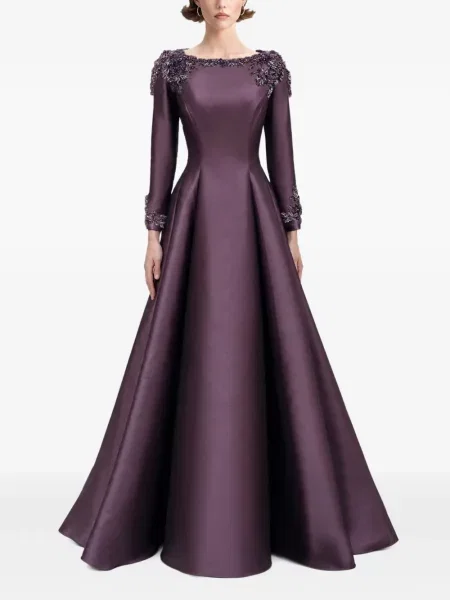 Rochie Gemy Maalouf cu mărgele violet
