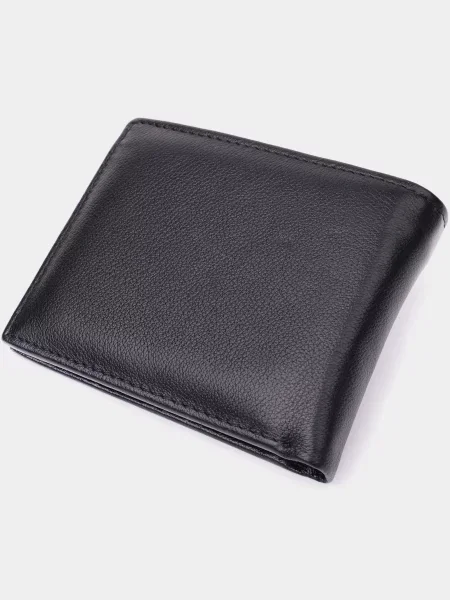 Кожаный кошелек St Leather Accessories черный