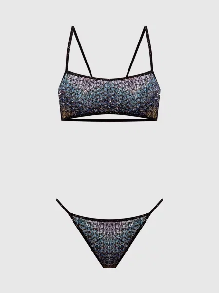 Купальник Missoni с пайетками черный