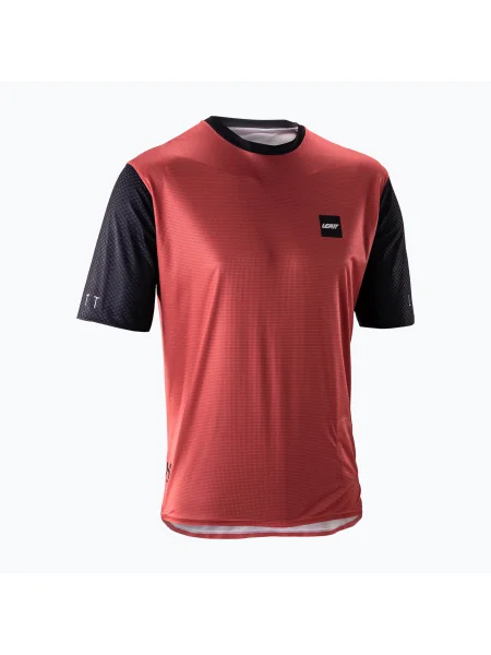 Tricou de ciclism pentru bărbați Leatt MTB Trail dusty red roșu