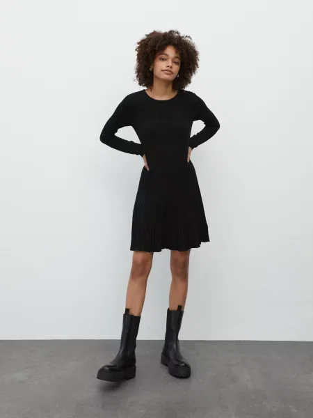 EDITED Rochie tricotat Katrin' negru