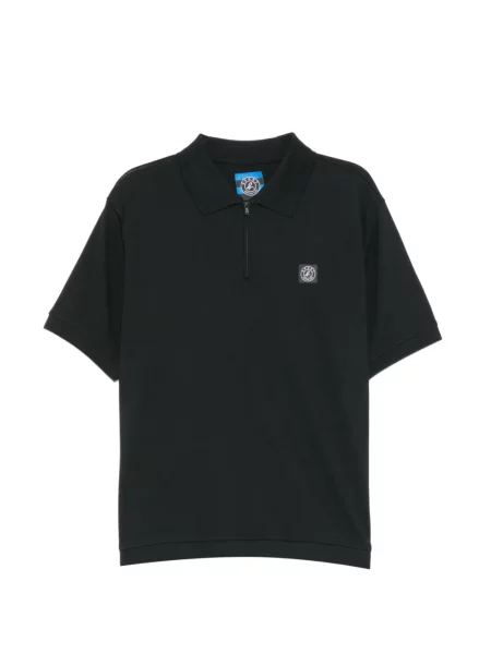 Tricou polo Sport B. By Agnès B. cu autograf negru