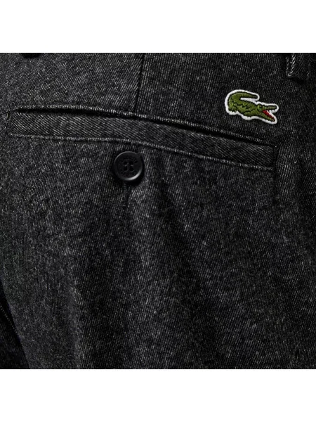 Зауженные брюки Lacoste черные