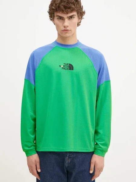 Tricou mânecă lungă The North Face verde