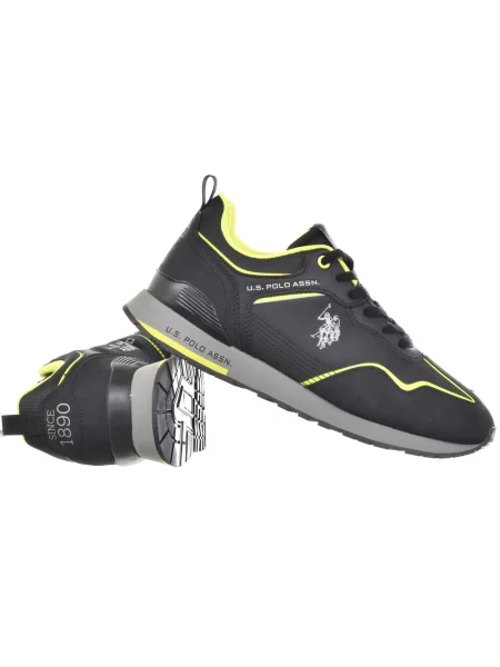Sneakerși U.s. Polo Assn. cu toc jos negru