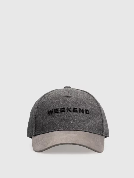 Кепка APOMPOSA з вовною Max Mara Weekend сіра