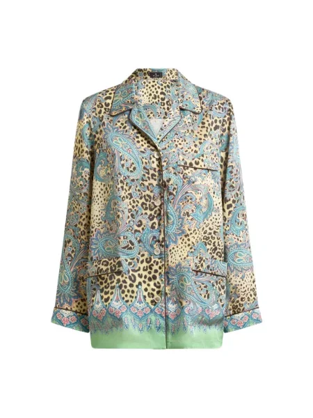 Wielobarwność koszula Etro z wzorem paisley
