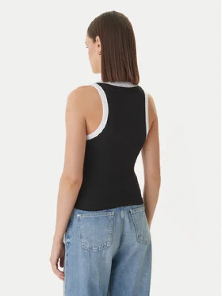 Guess Jeans Felső Slim Fit fekete