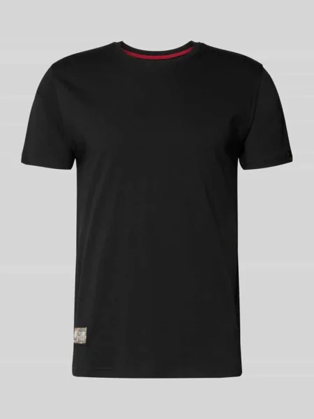 T-shirt z naszywką z logo model Camo' Alpha Industries czarna