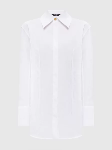 Подовжена сорочка Balmain біла