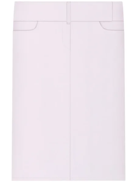 Fustă midi Courreges până la genunchi roz