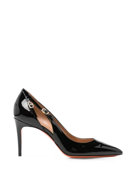 Pantofi cu toc Santoni din piele negru