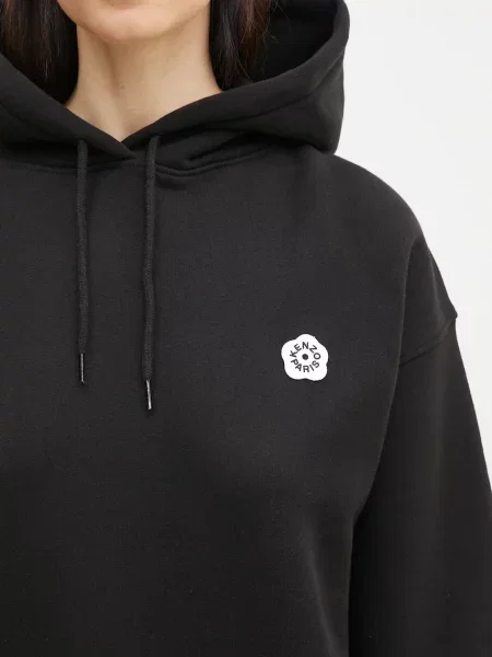 Кофта Kenzo Boke Flower з капюшоном з аплікацією чорний