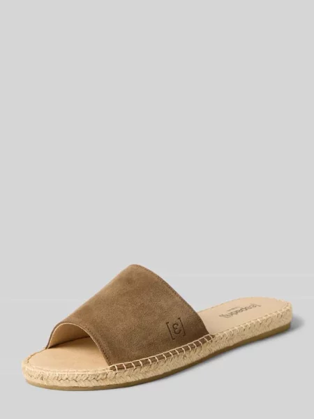 Sandałki z detalem z logo model PLAGE VELOUR' Espadrij