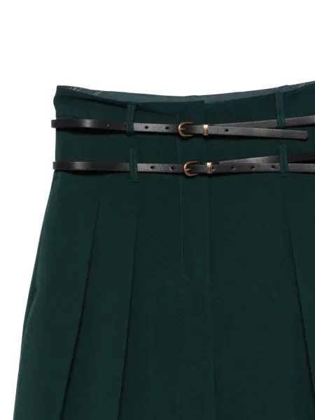 Cu centură pantaloni palazzo Liu Jo verde