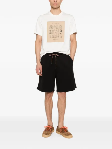 Grafic tricou Moncler alb