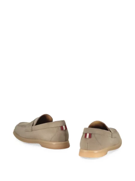 Pantofi loafer Bally din piele de căprioară gri