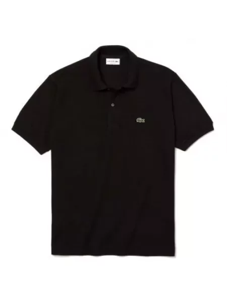 Koszulka polo Lacoste z krótkim rękawem czarna
