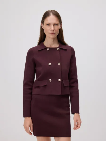 Reserved Кардиган з декоративними темно-фіолетовий фіолетовий